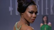 Models strut the runway in Eric and Ridge’s new haute couture fashion line | Image: CBS